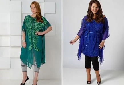 Стилни туники за жени със затлъстяване - лято плетени, плетени на една красива и дълга плажна ивица, мода