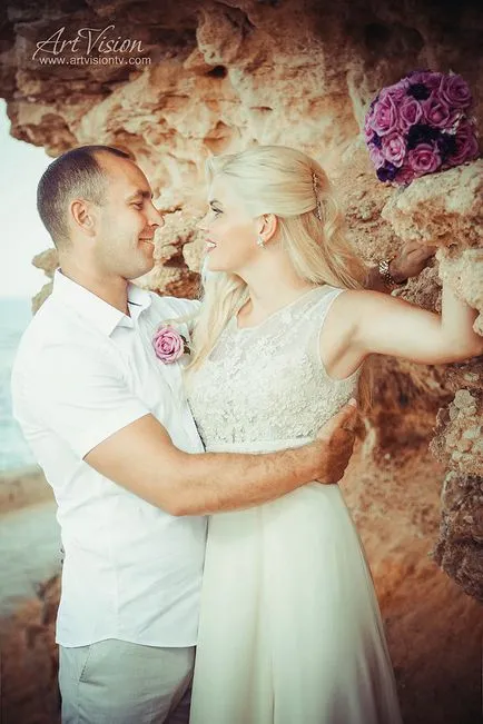 Сватбени снимки, фотосесия на плажа в Испания