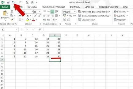 Excel táblázatkezelő