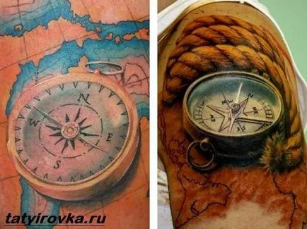 tatuaj Compass și ceea ce înseamnă