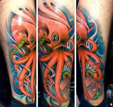 Tattoo Octopus Tattoo értéke 40 fotók, vázlatok