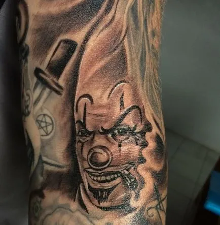 Tattoo bohóc tetoválás érték, 37 fotó, vázlatok