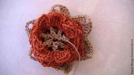 Decorați scrunchy de flori tricotate - Masters Fair - manual, lucrate manual