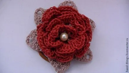 Decorați scrunchy de flori tricotate - Masters Fair - manual, lucrate manual