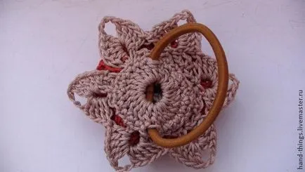 Decorați scrunchy de flori tricotate - Masters Fair - manual, lucrate manual