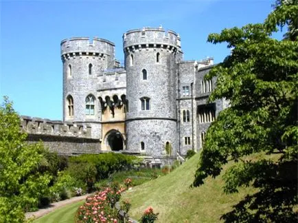 Castelul Windsor - reședința de țară a reginei, salut, Londra