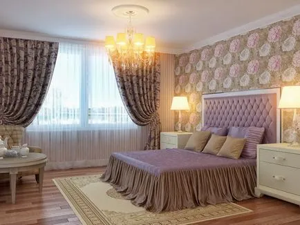 Изберете тапет за спалнята - дизайн, цвят, текстура, лепкава