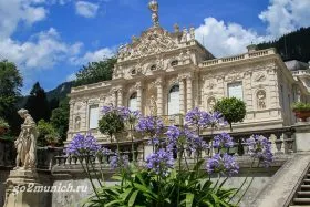 Castelul Linderhof (schloss Linderhof) - cum să obțineți de la Munchen, du-te la MUNCHEN