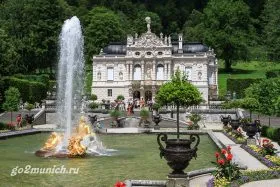 Castelul Linderhof (schloss Linderhof) - cum să obțineți de la Munchen, du-te la MUNCHEN