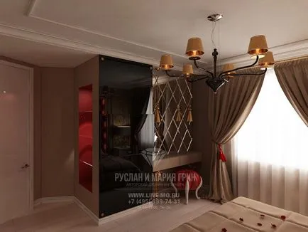 Oglinzi cu conice în proiectele de design interior si idei interioare din Ruslana și Grin Studio Marii