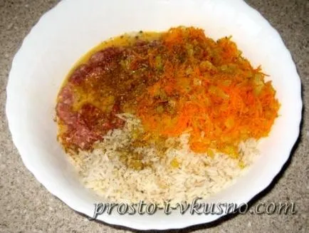 Zhiki на мляно месо и ориз в сметанов сос