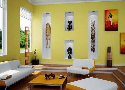 stil african în interior cu propriile mâini fotografie