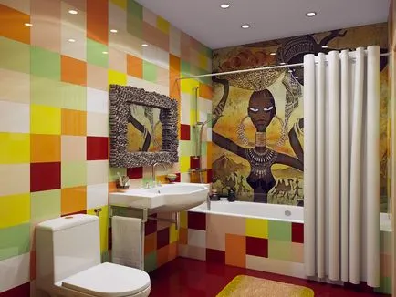 stil african în interiorul apartamentului, motive etnice și decor cameră modernă