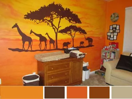 stil african în interior cu propriile mâini fotografie