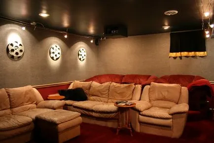 Otthon mozi belső szoba, nappali, lakberendezés, film, ötlet, határozat, tanácsadás,
