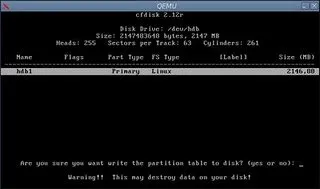 Форматирането, оформление, монтаж в Linux HDD