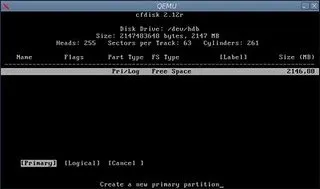 Форматирането, оформление, монтаж в Linux HDD