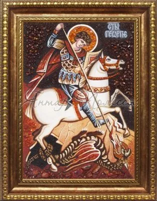 Икона на Георгий Победоносец стойността на това, което помага, това, което се моли да Saint