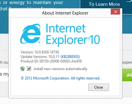 Internet Explorer fut lassan