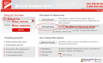 Internet bank delta