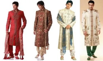 costum indian pentru mire - Shervani pentru căsătorie