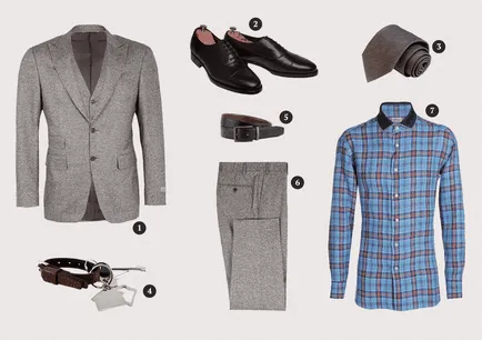 Изображение на бизнес мъжете как да вземете дрехи и аксесоари й