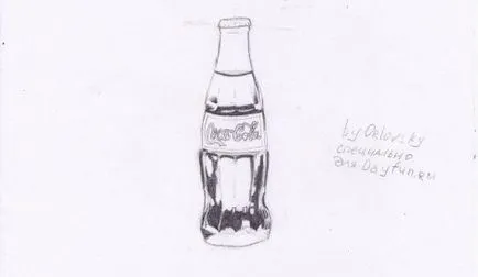 Cum de a desena o Coca-Cola etape creion