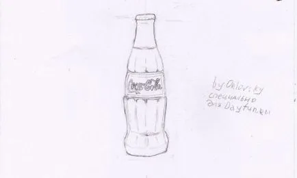 Cum de a desena o Coca-Cola etape creion