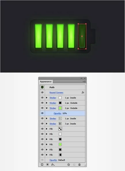 Cum de a desena un elegant baterii pictogramă în Adobe Illustrator