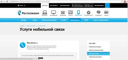 Cum se trimite un mesaj la „sună-mă înapoi“ la Rostelecom