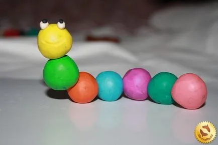 Cum orb Caterpillar din lut, face un master-class cu propriile lor mâini cu fotografii