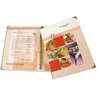 Производство на картонени папки с лого за ресторанти и кафенета, картонена папка меню в Москва и