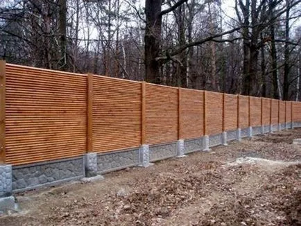 Gyártása fa kerítések (építőipar), hogyan kell építeni a kerítés kezével útmutató