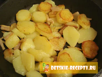Картофи с пиле по селски - рецепта със снимки, рецепти за деца, кухня