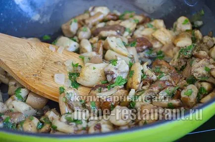 Hogyan megsütjük a vargányával recept lépésről lépésre fotók