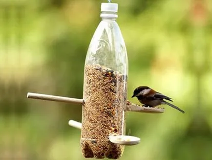 alimentatoare de păsări din materiale de resturi cu propriile lor mâini cu instrucțiuni foto
