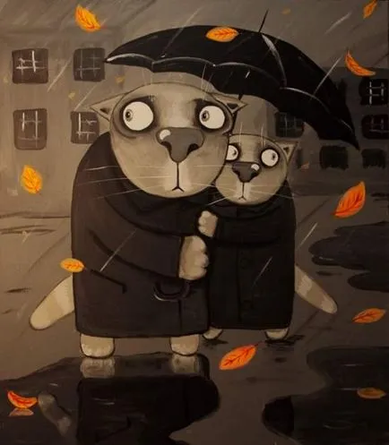 Pisici Washi Lozhkina emoțiile vii arta răutăcios