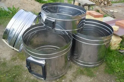 Un cuptor rotund într-o carcasă metalică sau sacou cumpăra, instalare cuptor în carcasă, focul