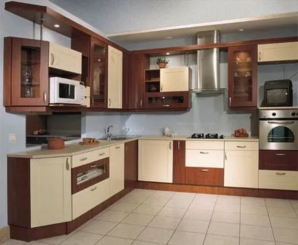 Bucătărie unghiulare moderne (41 poze) designul lor propriile mâini, ghid, fotografii și tutoriale video