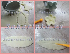 Майсторски клас цветове на мастика - saharinka