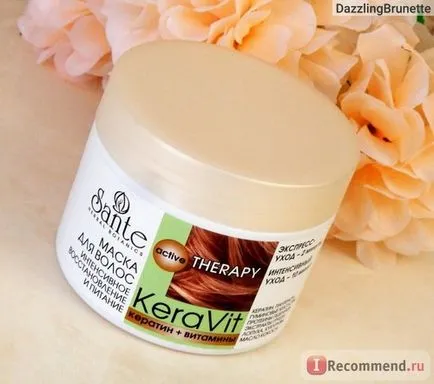 Hair Mask Sante intenzív rehabilitáció és a táplálkozás vitaminok KERAVIT keratin - „költségvetési