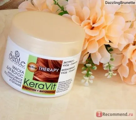 Hair Mask Sante intenzív rehabilitáció és a táplálkozás vitaminok KERAVIT keratin - „költségvetési