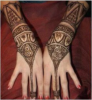 desene Mehendi, procesul de desen, valoarea caracterului