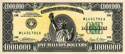 Un milion de dolari bancnote