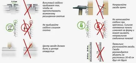 Монтаж сайдинг как да монтирате metallosayding без температура на деформация, при която