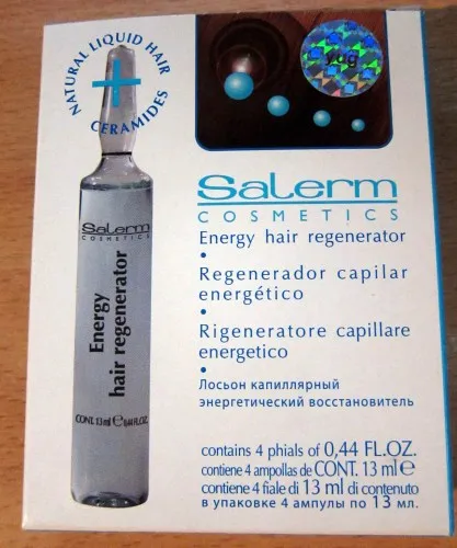 Fiole pentru păr salerm regenerator păr cosmetice de energie - energie Capillary Loțiune