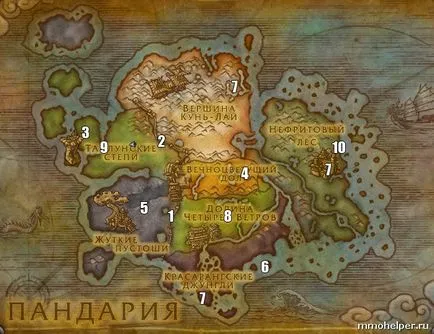 Hogyan és hol tud fordulni az ködében Pandaria