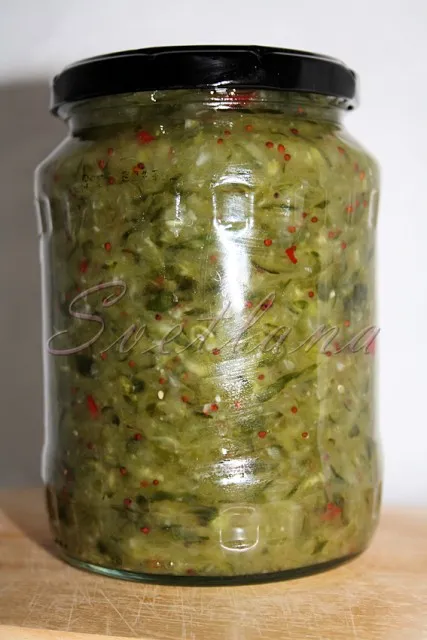 Uborka az amerikai vagy uborka Relish - recept fotókkal