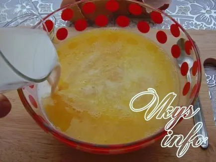 Rántotta tejet egy serpenyőben recept egy fotó