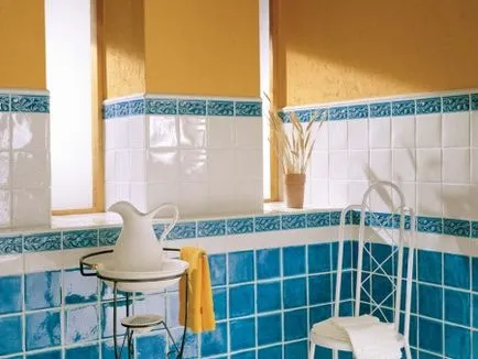 fürdőszoba csempe dekorációs lehetőségek, rendezési